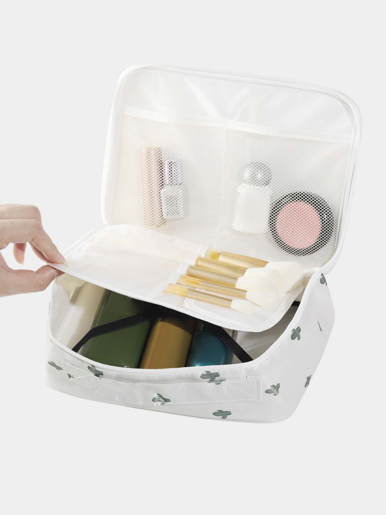 1 Pcs Cactus Print Waterproof  - Beauty Makeup Case ulasan dan harga