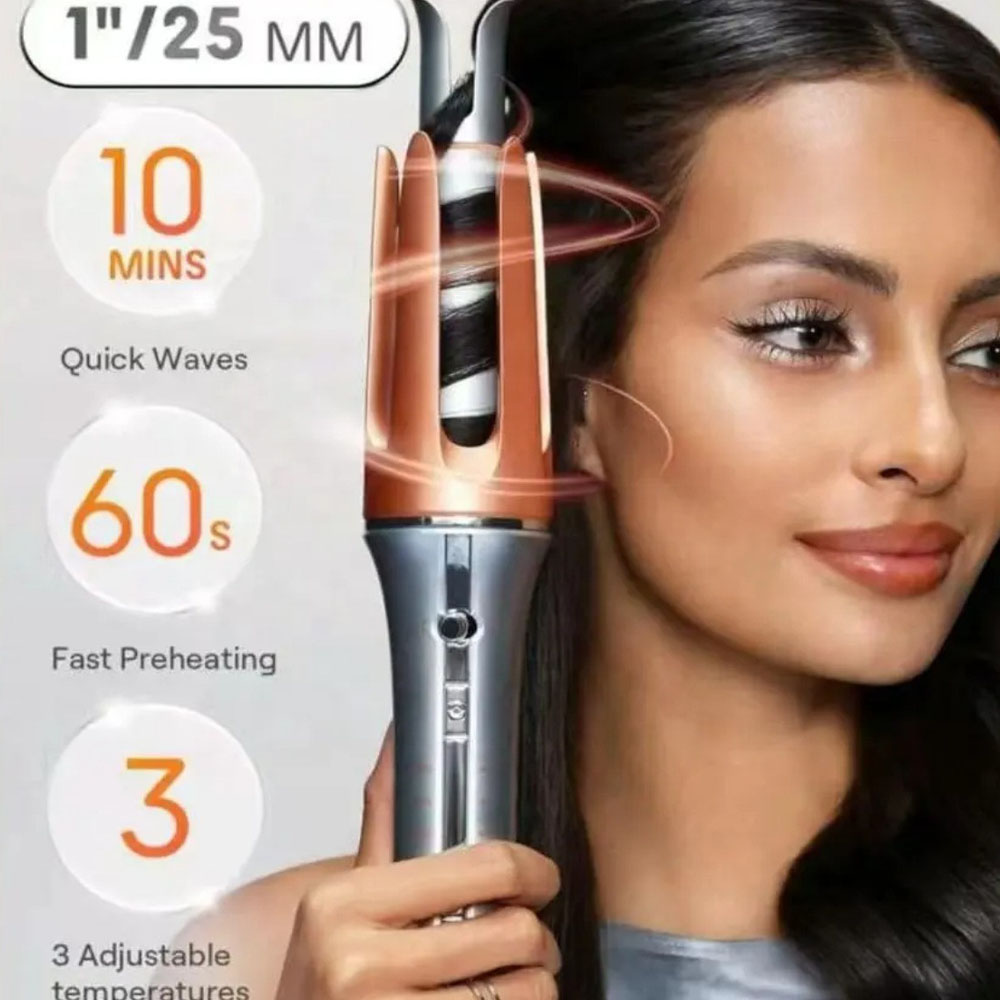 Automatic Curling Iron Large C - Hair Curling Wand ulasan dan harga