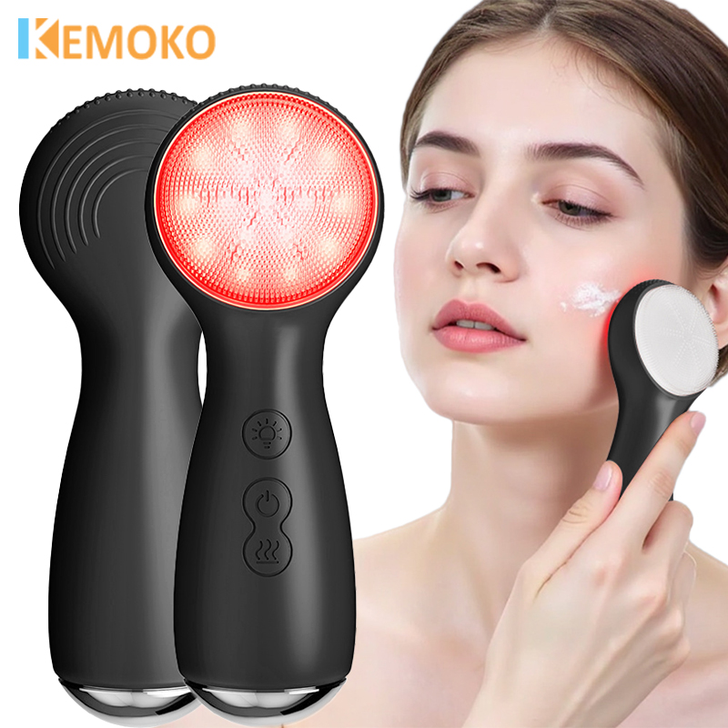 3 In 1 7 Colors LED Silicone F - Electric Face Cleanser Brush ulasan dan harga