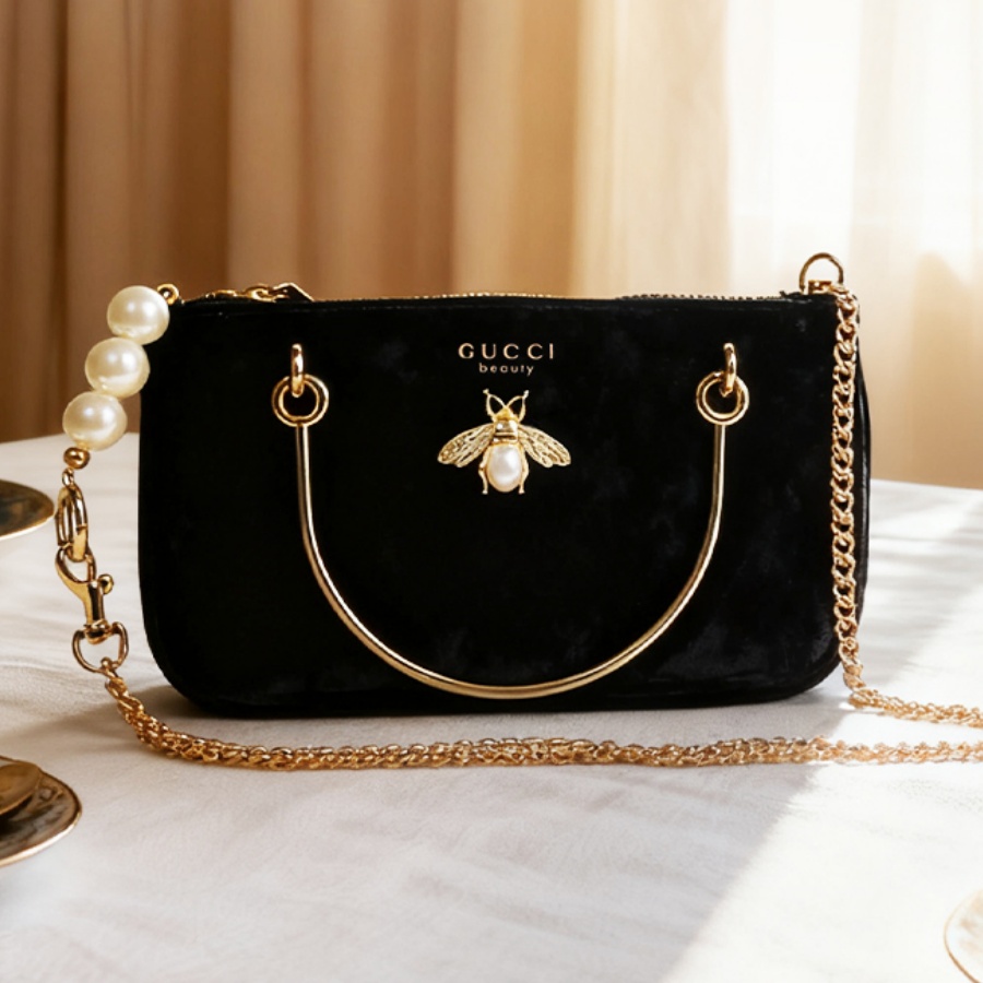 Gucci’s Bag Women Black Velvet - Ysl Beauty Makeup ulasan dan harga