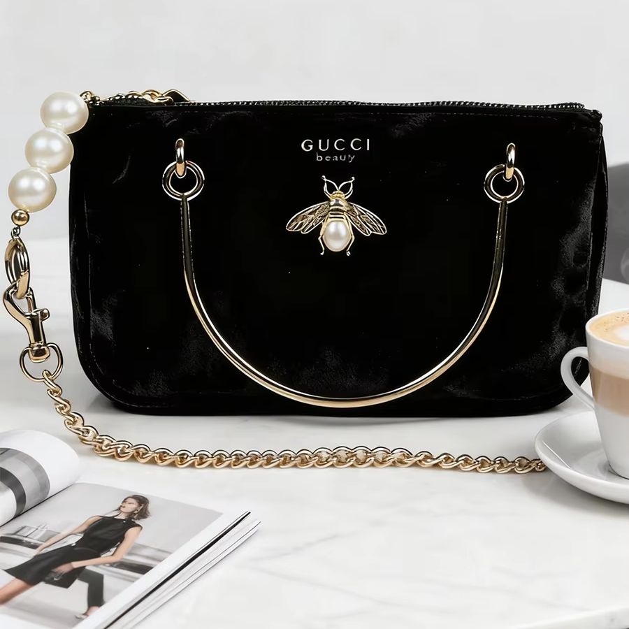 Gucci’s Bag Women Black Velvet - Ysl Beauty Makeup ulasan dan harga