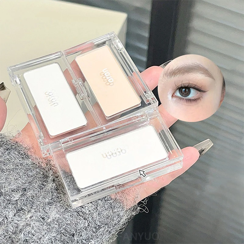 Long-Lasting Matte White Highl - Highlighter Bronzer Palette ulasan dan harga