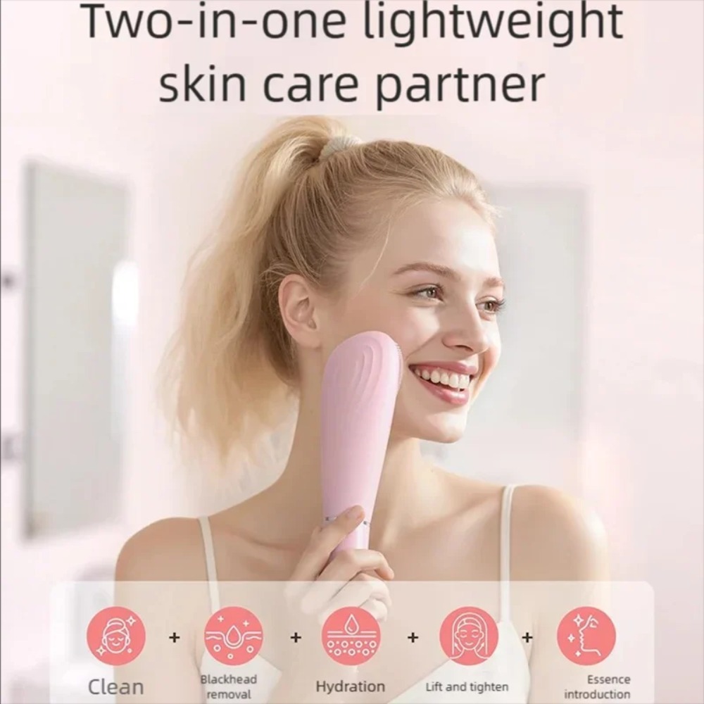 Electric 7 in1 Silicone Blackh - Electric Face Cleanser Brush ulasan dan harga