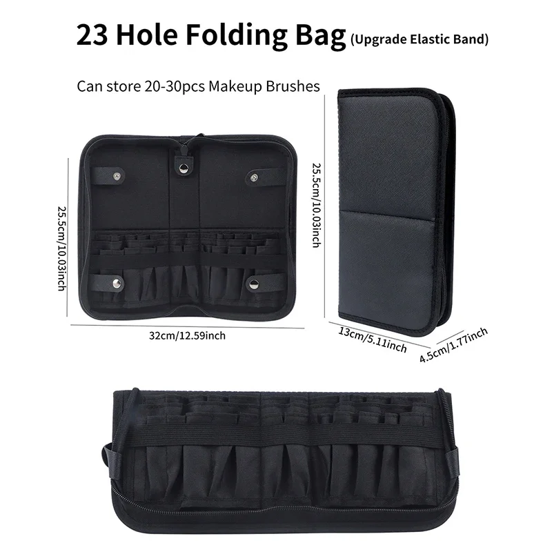 29/23 Holes Foldable Makeup Br - Beauty Makeup Case ulasan dan harga