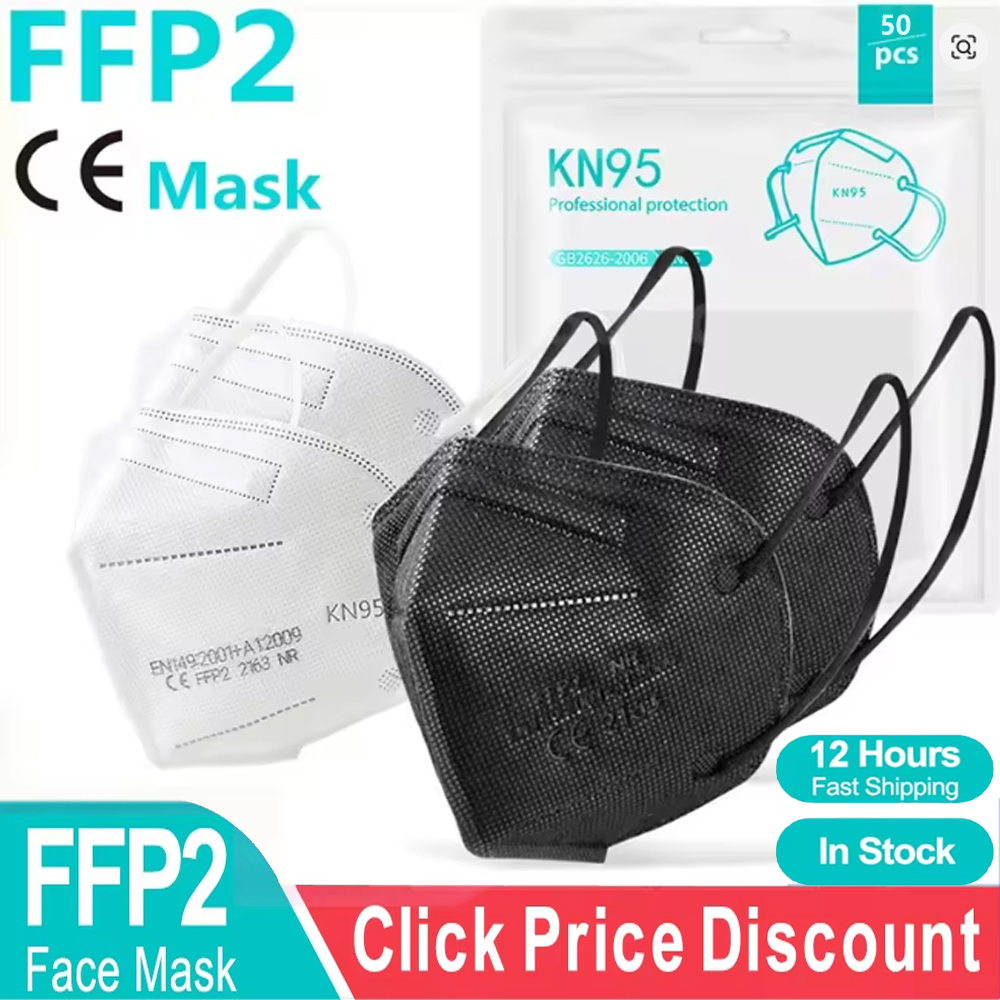 FFP2 Face Masks Masques CE KN9 - Sheet Face Mask Pack ulasan dan harga
