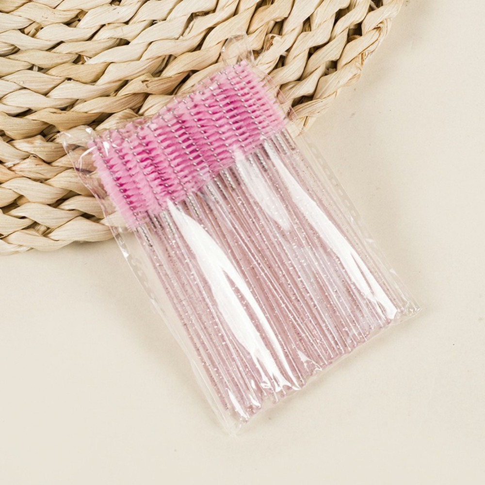 50-100PCS Crystal Eyelash Brus - Makeup Brush Set ulasan dan harga