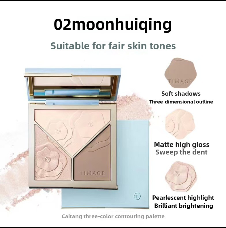TIMAGE contouring palette upgr - Highlighter Bronzer Palette ulasan dan harga