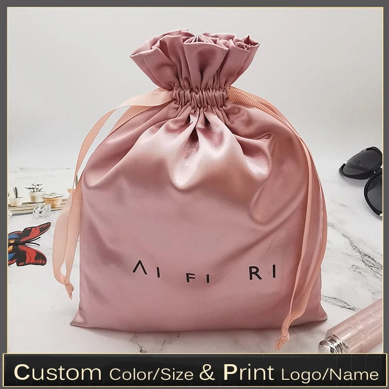 Custom Logo Satin Drawstring B - Beauty Makeup School ulasan dan harga