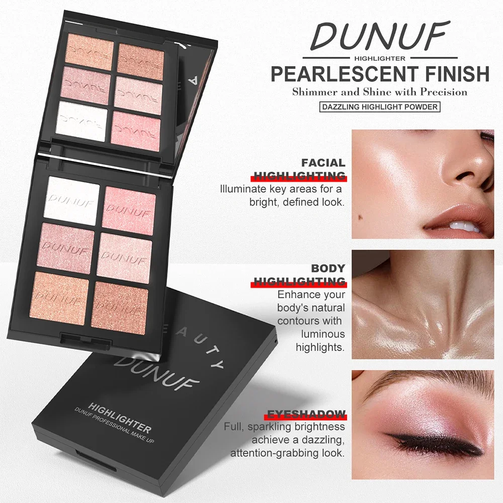 6 color Highlighter Palette Hi - Highlighter Bronzer Palette ulasan dan harga